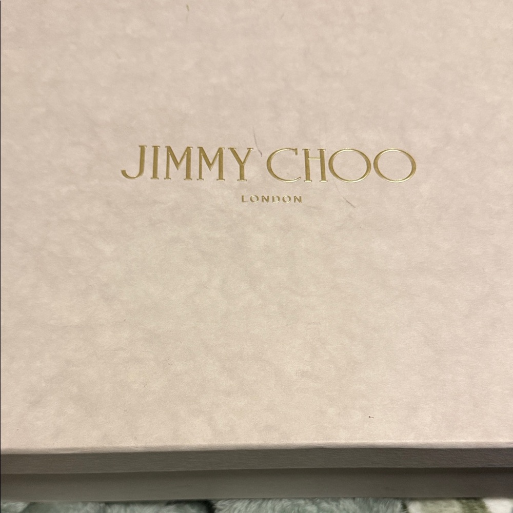 Jimmy Choo Cream Box with Gold Logo